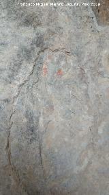 Pinturas rupestres de la Oquedad Oeste del Canjorro. Situacin