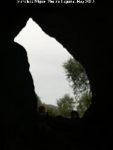 Santuario ibérico de la Cueva de la Lobera. Ventana que produce la proyección de la Diosa en los equinocios