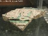 Calle Alczar. Fragmento vidriado con decoracin estampillada siglos XII-XIII. Museo provincial de Jan