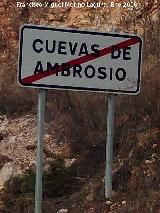 Aldea Cuevas de Ambrosio. Cartel