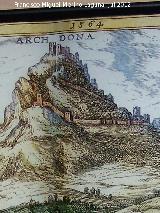 Castillo de Archidona. Digujo de 1564