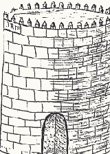Torre de Calgula. Dibujo de Ximena Jurado