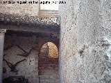 Castillo de la Yedra. Detalle de las escaleras de acceso a la torre de la puerta del Alcazar
