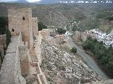 Murallas de Antequera. Continuacin de las murallas del Alczar con las de la Medina