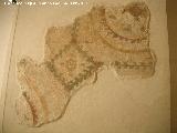 Ciudad romana Singilia Barba. Pintura parietal de la domus norte. Siglos III - IV d.C. Museo Municipal