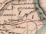 Río Guadalquivir. Mapa 1847