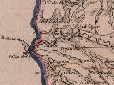 Río Guadalquivir. Mapa 1862