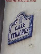 Calle Veracruz. Placa