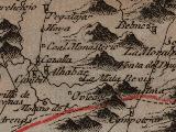 Cazalla. Mapa 1799