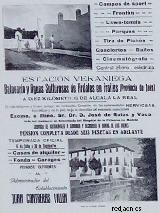 Antiguo Balneario. Cartel anunciador de la Estacin Veraniega. Primer tercio del siglo XX.