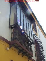 Casa de la Calle Martínez Rücker nº 2. Balcón cerrado