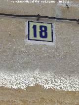 Casa de la Calle Blas Poyatos n 18. Inscripcin