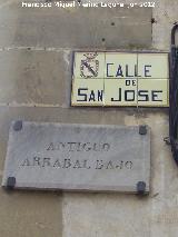 Calle San Jos. Placas