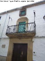 Casa de la Calle San Miguel n 16. Portada y balcn