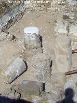 Baelo Claudia. Templo de Isis. Columnas del patio