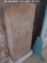 Historia de Ibros. Estela funeraria siglo I-II. Museo Arqueolgico de Linares