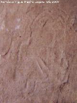 Petroglifo rupestre del Dolmen 77. 