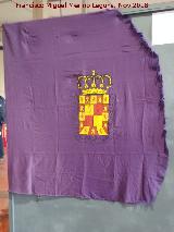 Jaén. Primera bandera de la ciudad de Jaén que ondeó en el Parque de Bomberos