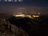 Jaén. Jaén nocturno desde la Pandera