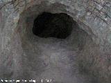 Refugio de la Guerra Civil. Túnel a medio excavar