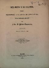 Olivo - Olea europaea. El olivo y su cultura 1851