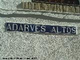 Calle Adarves Altos. Azulejos