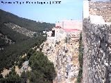 Castillo Viejo de Santa Catalina. Detalle de los dos últimos torreones originales del Alcázar Nuevo por la parte trasera