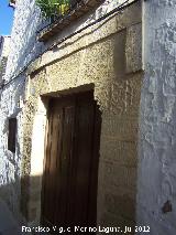 Casa hebrea del Callejn de Santa Mara n 2. Portada