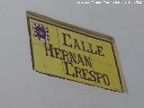 Calle Hernn Crespo. Placa
