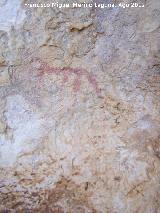 Pinturas rupestres de la Tinada del Ciervo I Abrigo III. Grupo II. Zooformo