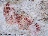 Pinturas rupestres de la Tinada del Ciervo IV. 