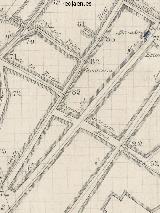 Calle Ramn y Cajal. Plano topogrfico de 1894