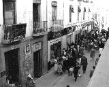 Calle Álamos. Foto antigua. Sastrería E. Torres