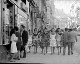 Calle Bernab Soriano. Foto antigua. De feria