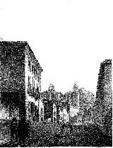 Calle Bernab Soriano. Dibujo de F. J. Parcerisa 1850