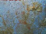 Pinturas rupestres de la Cueva del Canjorro II. Foto tratada digitalmente