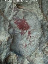 Pinturas rupestres del Abrigo de Peas Rubias I. Figura del grupo IV