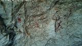 Pinturas rupestres del Abrigo de Peas Rubias I. Parte del grupo IV