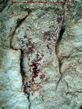 Pinturas rupestres del Abrigo de Peas Rubias I. Figura del grupo IV
