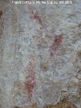 Pinturas rupestres del Abrigo de la Granja. Barras