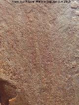 Pinturas rupestres del Barranco de la Cueva Grupo II. Barras