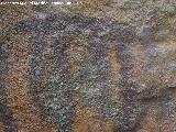 Pinturas rupestres del Barranco de la Cueva Grupo VI. Zooformo del panel I