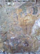 Pinturas rupestres del Barranco de la Cueva Grupo VI. Panel I