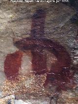 Pinturas rupestres de la Cueva de los Arcos III. Antropomorfo