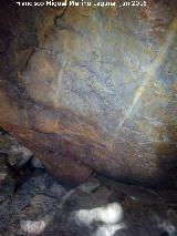 Pinturas rupestres de la Cueva de los Arcos IV. Panel inferior