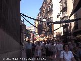 Calle Campanas. Adornada durante las jornadas medievales