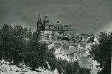 Catedral de Jaén. Foto antigua. Desde la Cuesta del Molinillo. Archivo IEG