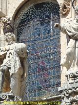Catedral de Jaén. Fachada. Vidriera