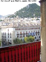 Catedral de Jaén. Fachada. Obispado desde un balcón