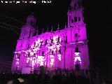 Catedral de Jaén. Fachada. Espectáculo de luz